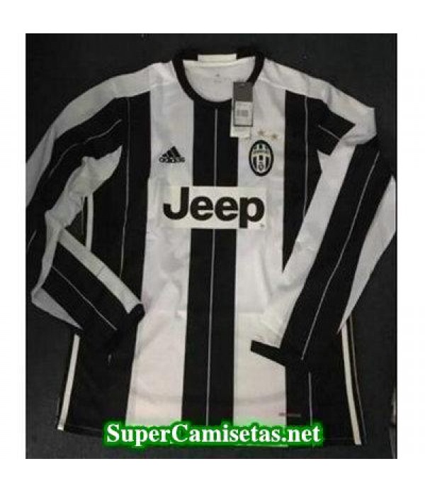 Primera Equipacion Camiseta Juventus Manga Larga 2016/17