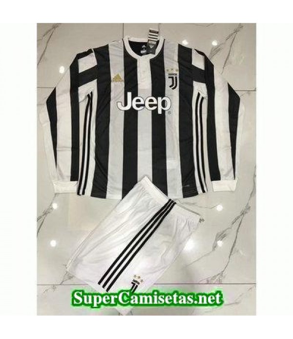 Primera Equipacion Camiseta Juventus Manga Larga 2017/18