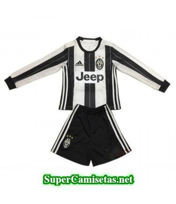Primera Equipacion Camiseta Juventus ML Ninos 2016/17