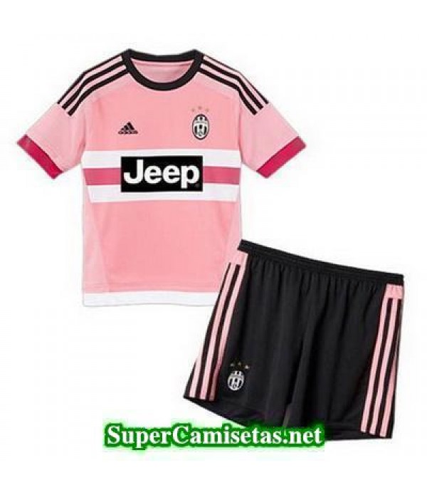 Segunda Equipacion Camiseta Juventus Ninos 2015/16